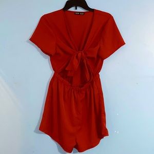 SHEIN Romper with front tie